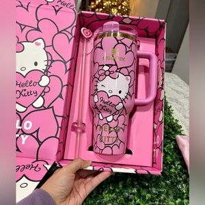 Customized Hello Kitty Pink glossy Stanley